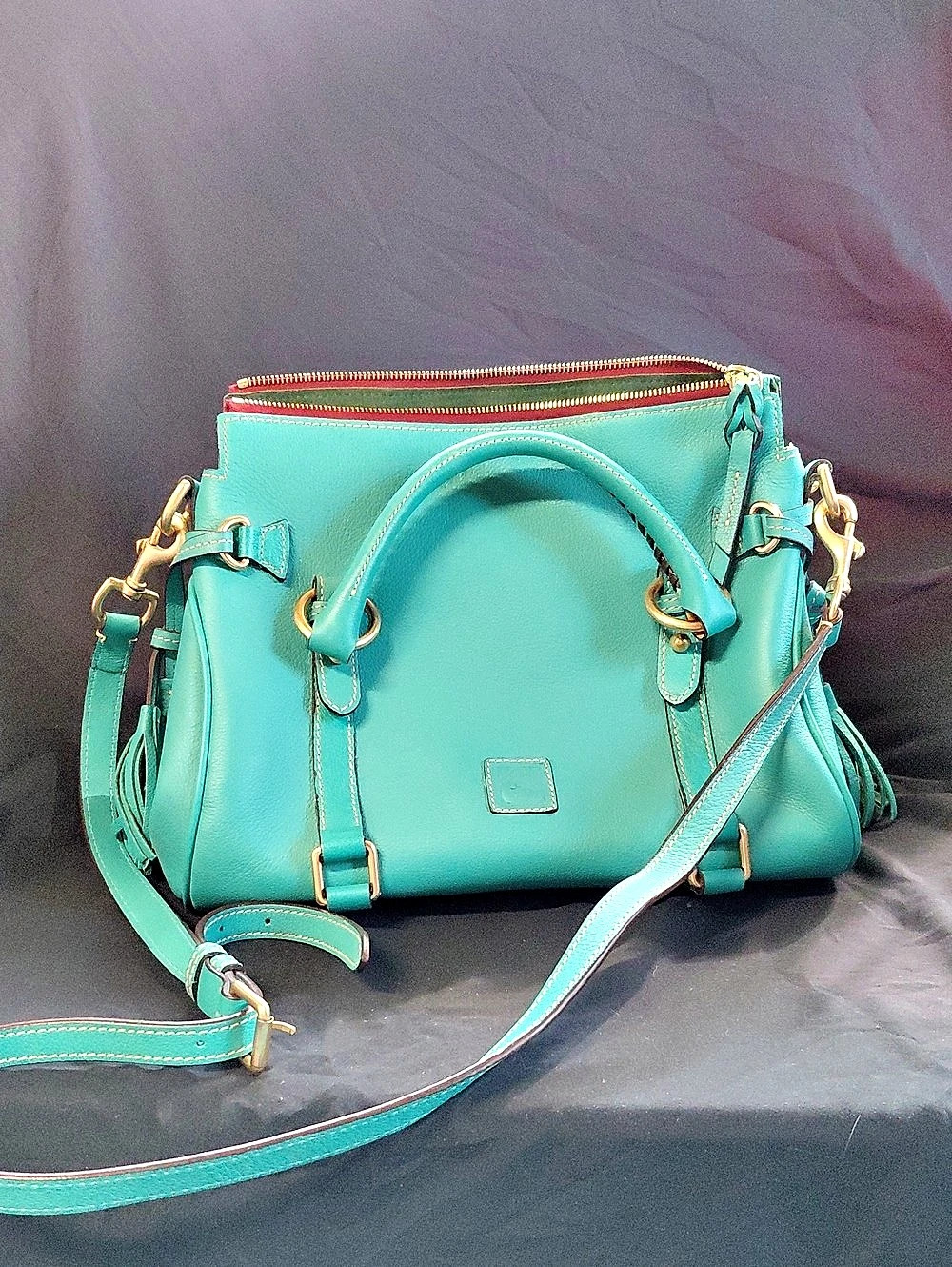 Dooney & Bourke Pebble Grain Paige Sac Green Shoulder Bag